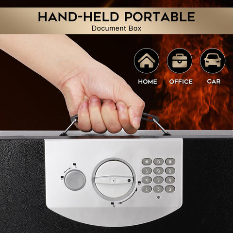 Dalmbox storage for documents and jewelry keeps valuables organized.