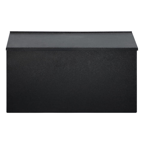 Dalmbox wall mount mailbox front view showing sturdy galvanized steel for outdoor use