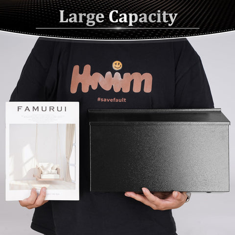 Dalmbox large capacity image demonstrates space for mail and magazines