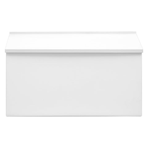 Dalmbox wall-mount mailbox white front view showing weatherproof lid for outdoor use.