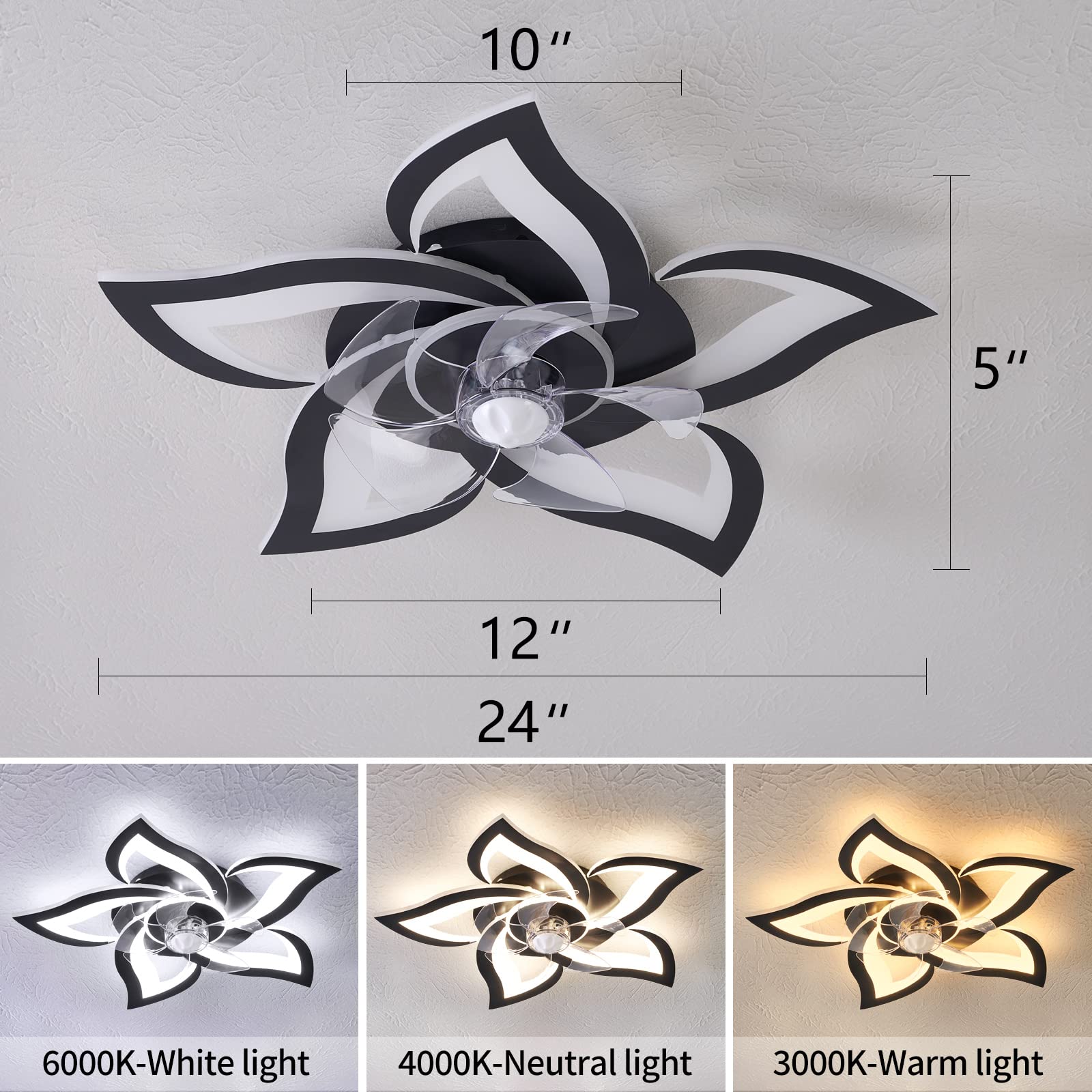 Dalouguan ceiling fan with lights memory function recalls last brightness.