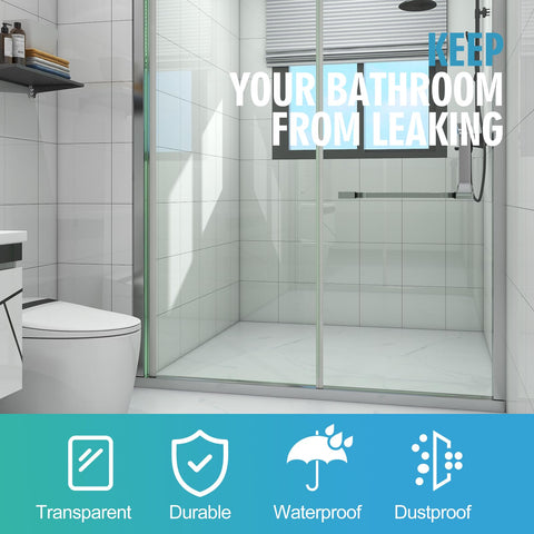 Dalrun clear polycarbonate shower sweep for durable, long-lasting use