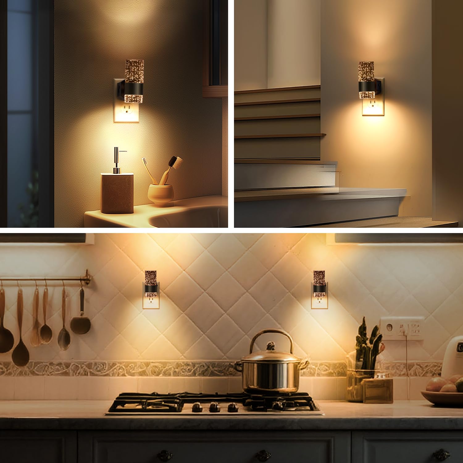 DALUXshop LED night light bedroom ambiance with uplight and downlight