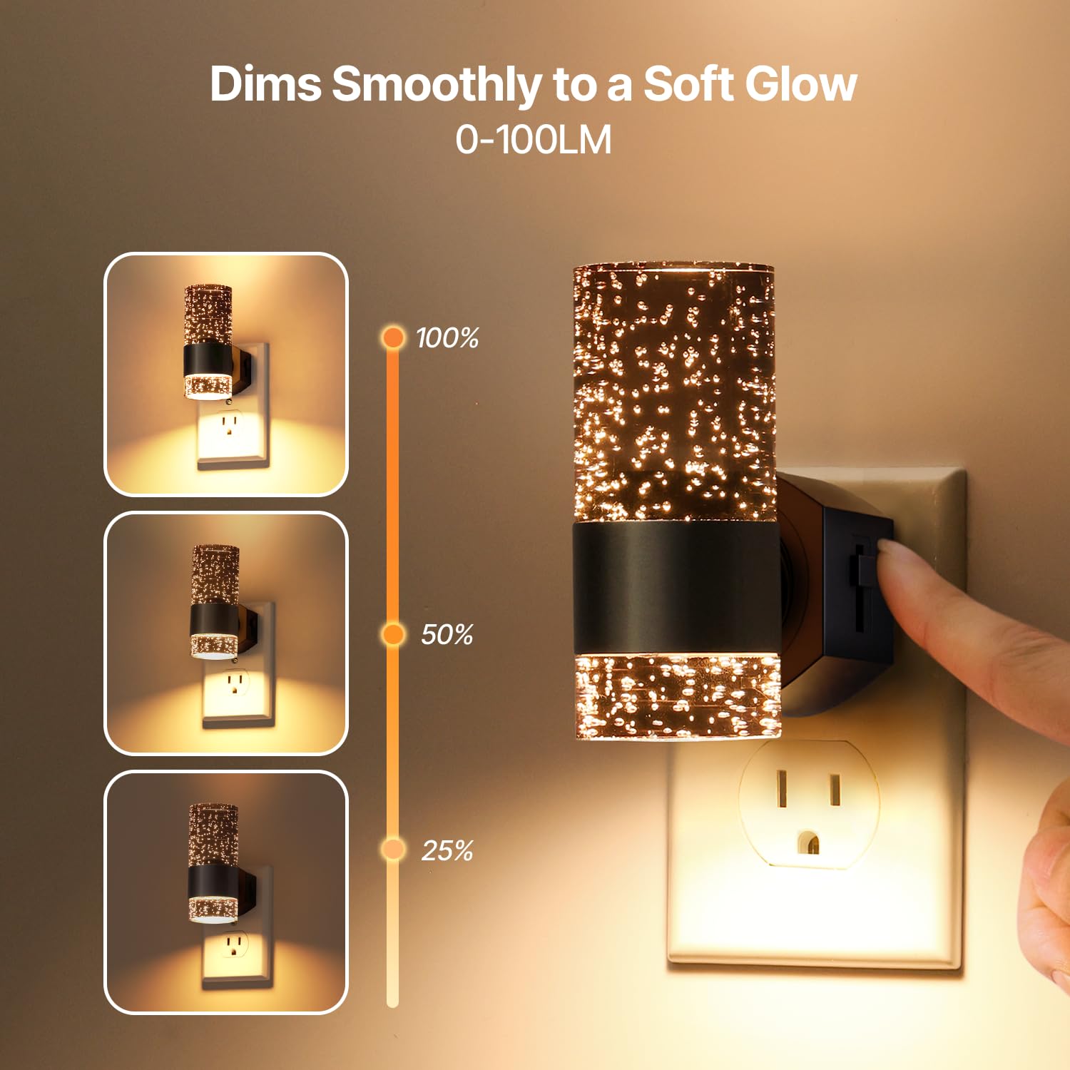 DALUXshop LED night light dusk-to-dawn sensor detects low light