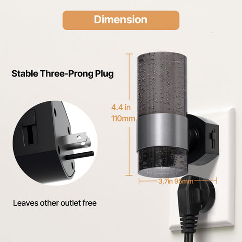 DALUXshop LED night light plug-in installation in standard outlet