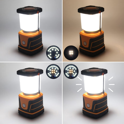 DAMI LED camping lamp battery compartment enabling quick field battery changes.