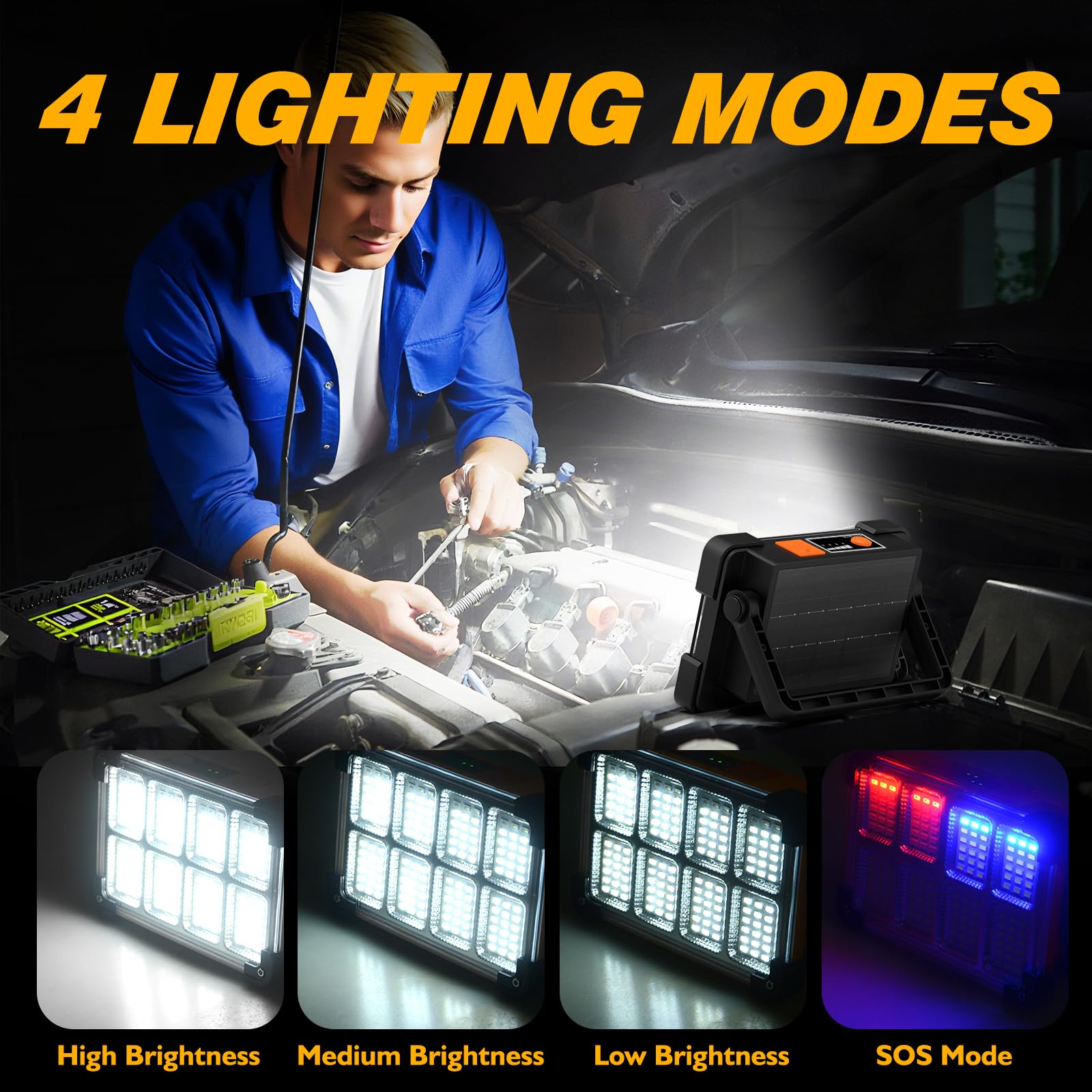 DANCINGBOAR IP66 waterproof design resists rain and dust