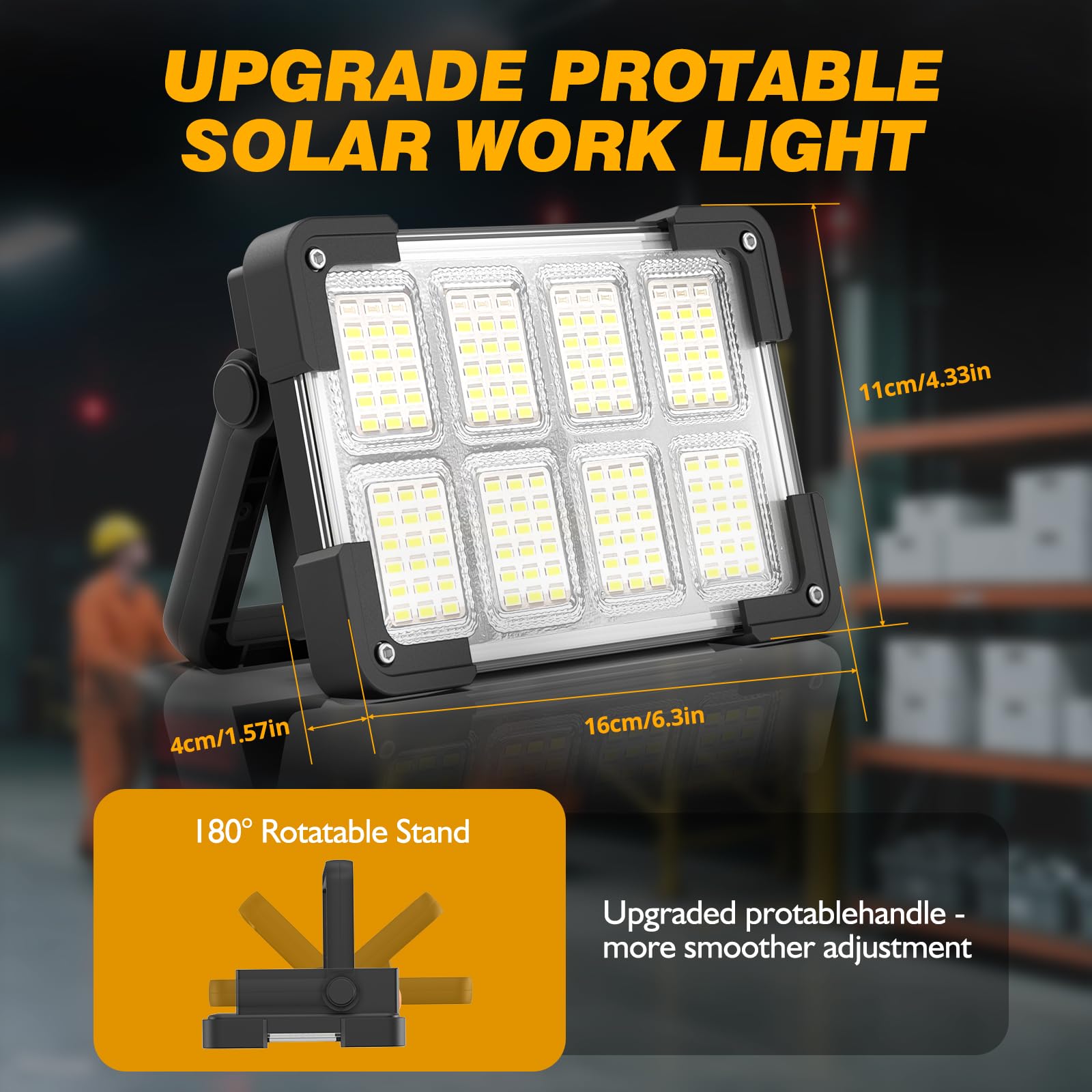 DANCINGBOAR rugged outdoor light for camping, repairs, and emergencies