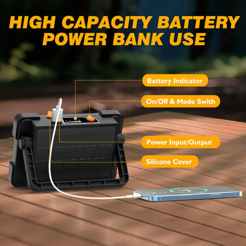 DANCINGBOAR solar charging with USB output powers devices