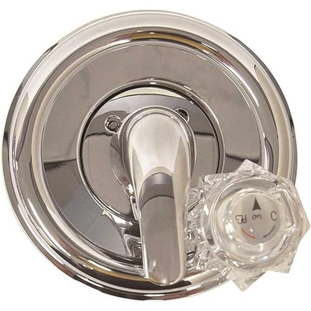 DANCO 10003 tub trim kit front view showing chrome finish and compatibility with Delta valves