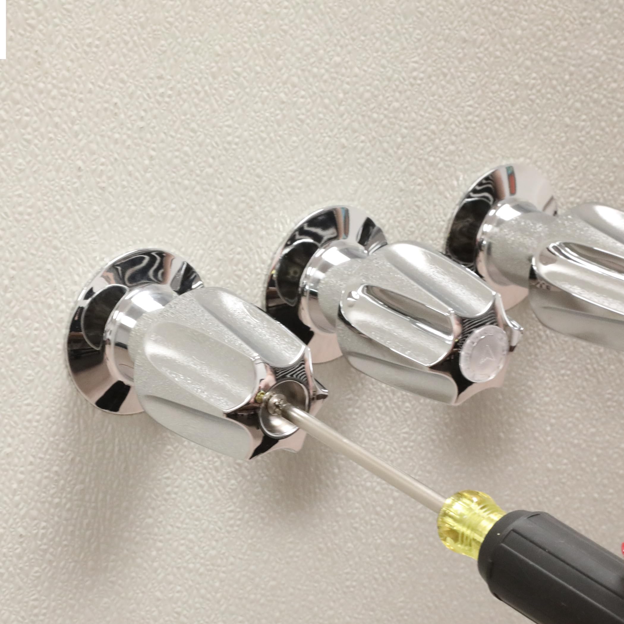 Danco brass stems close-up demonstrates sturdy construction for lasting performance.
