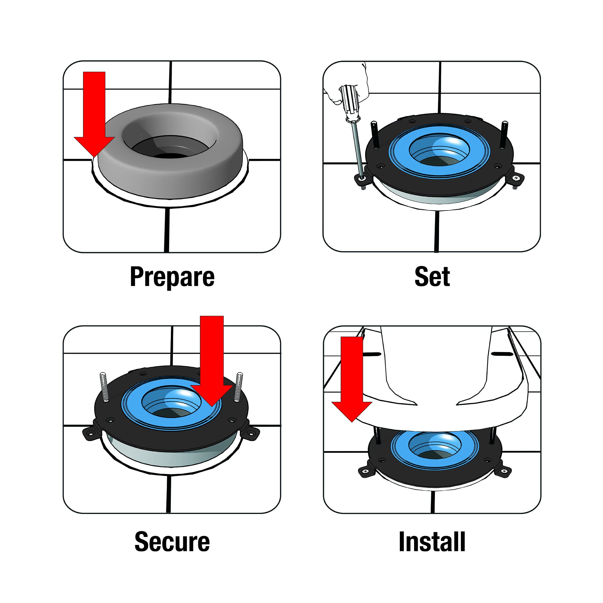 Danco HydroSeat Flange Fixer compact design emphasizes space efficiency