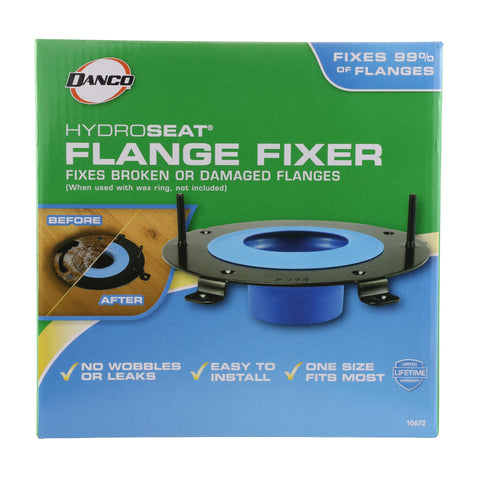 Danco HydroSeat Flange Fixer internal gasket closeup reveals flexible seal