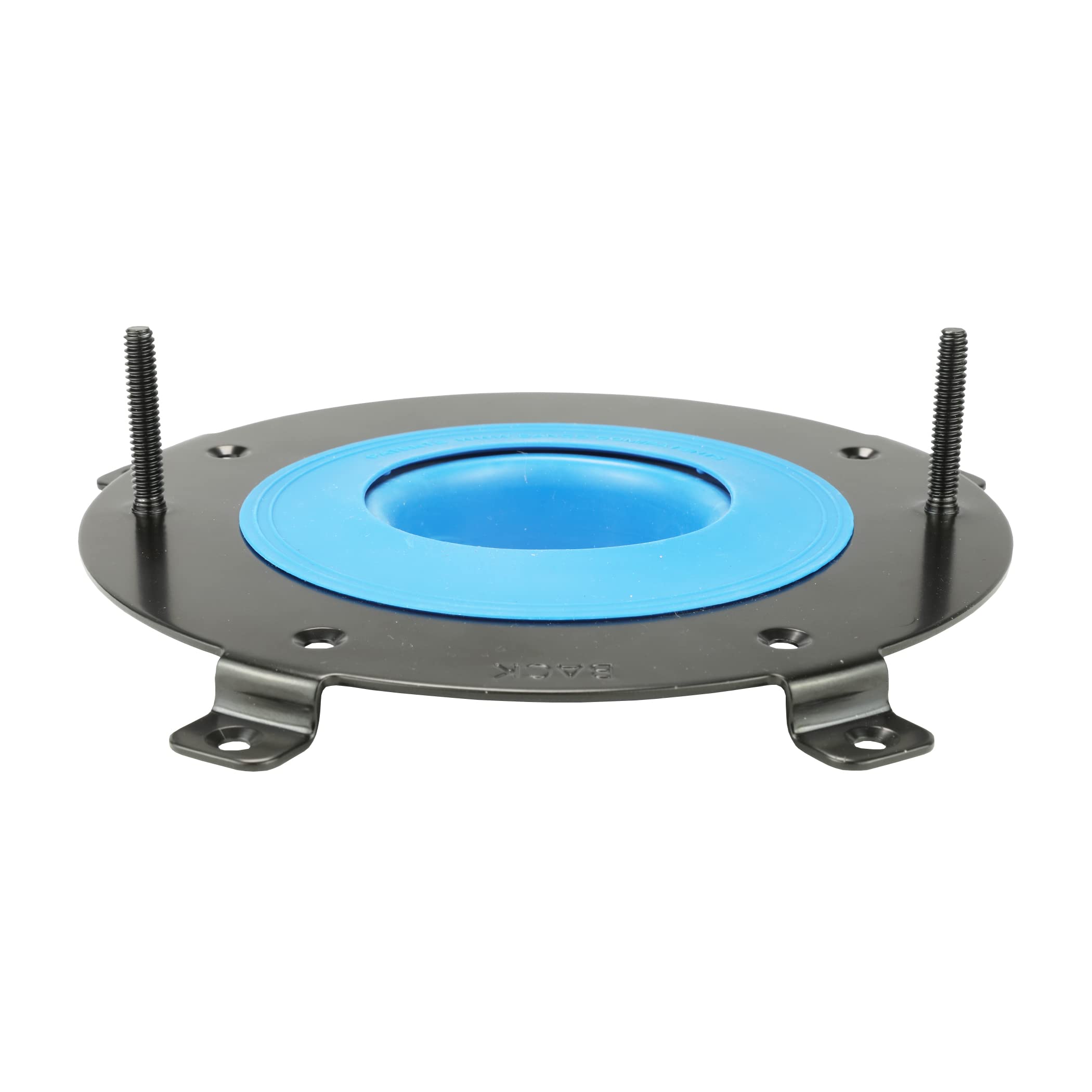 Danco HydroSeat Flange Fixer secured to wood floor for versatile mounting