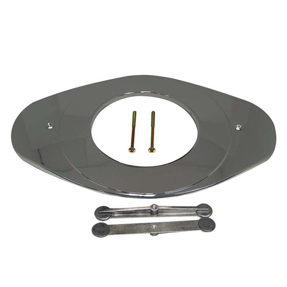 Danco remodeling plate chrome to convert a 2-3 handle shower to single-handle operation