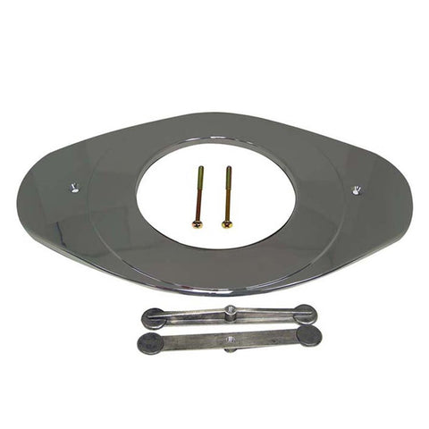 Danco remodeling plate chrome to convert a 2-3 handle shower to single-handle operation