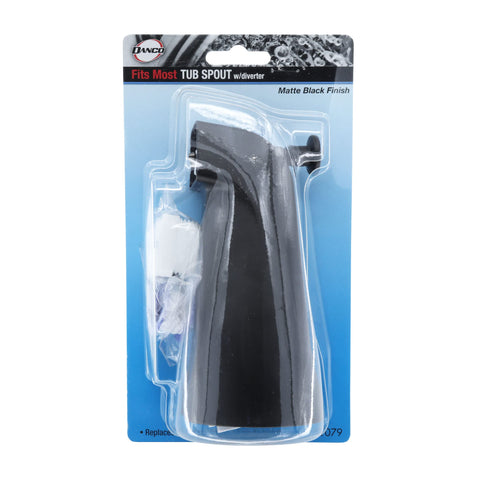 Danco tub spout matte black design complements contemporary bathroom decor