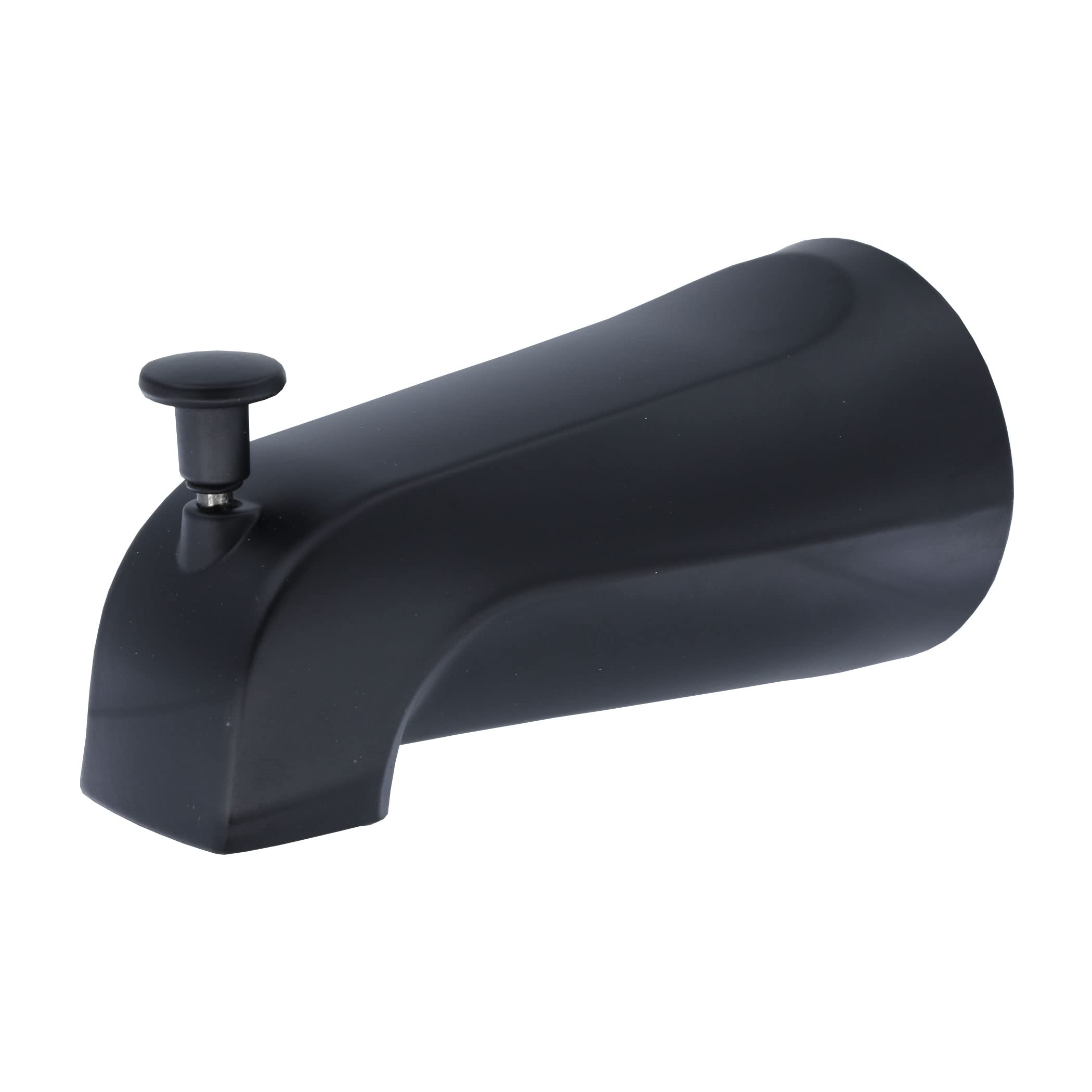 Danco tub spout matte black close-up shows durable finish for modern bathrooms