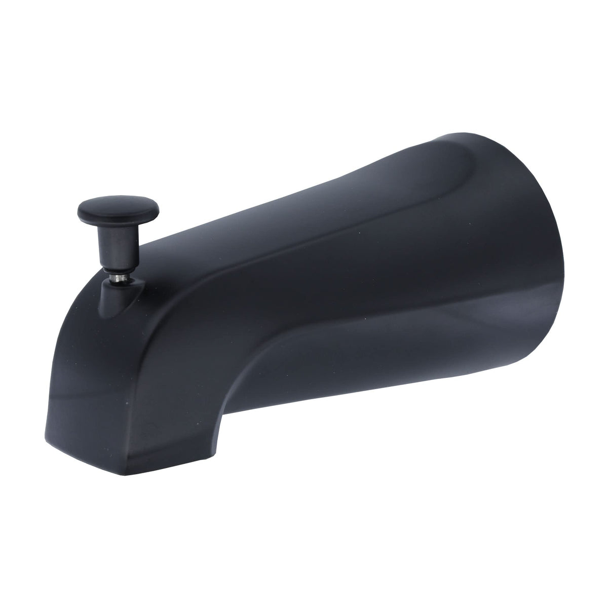 Danco tub spout matte black close-up shows durable finish for modern bathrooms