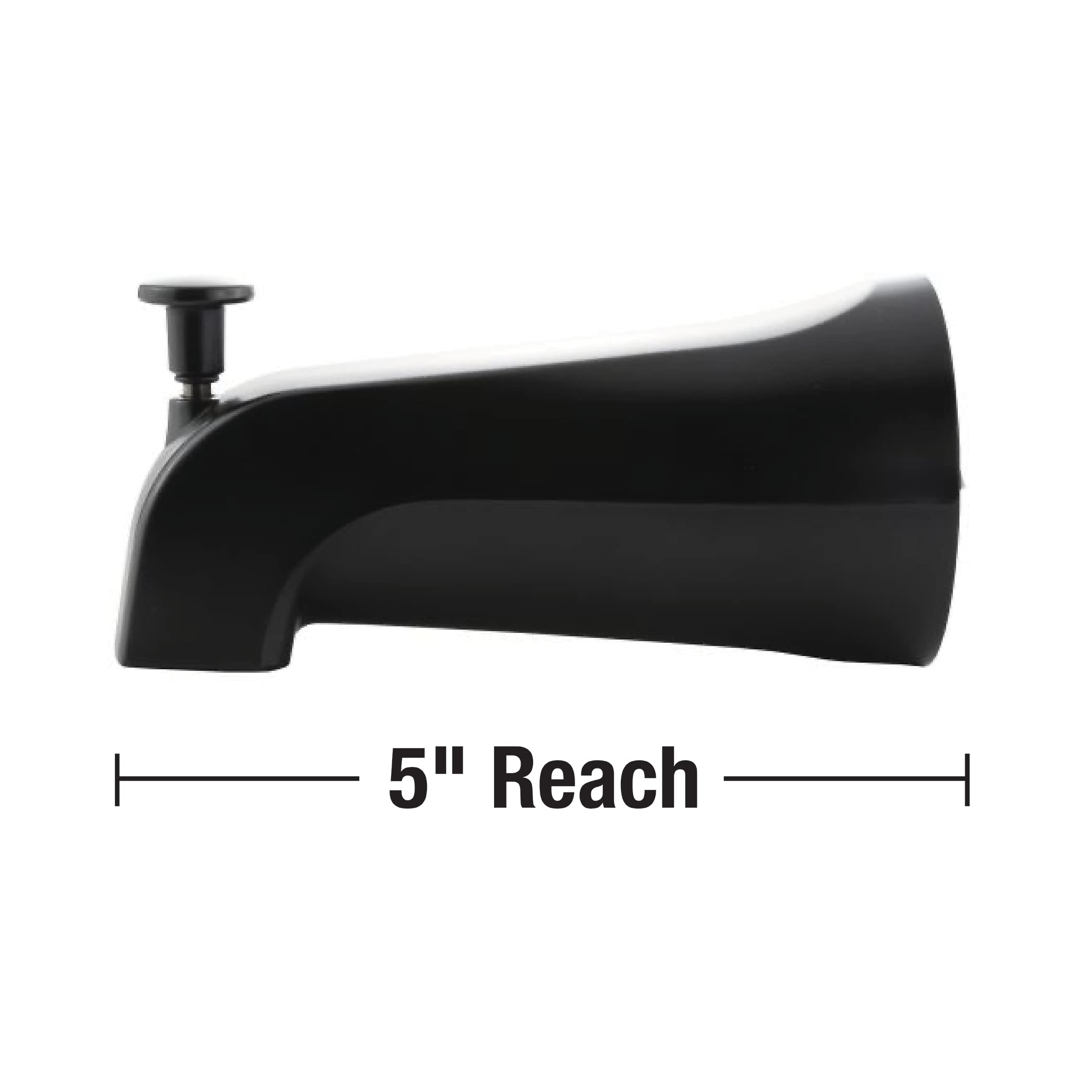 Danco tub spout matte black installation guide suggests simple DIY steps