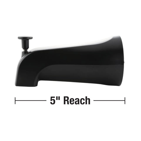 Danco tub spout matte black installation guide suggests simple DIY steps