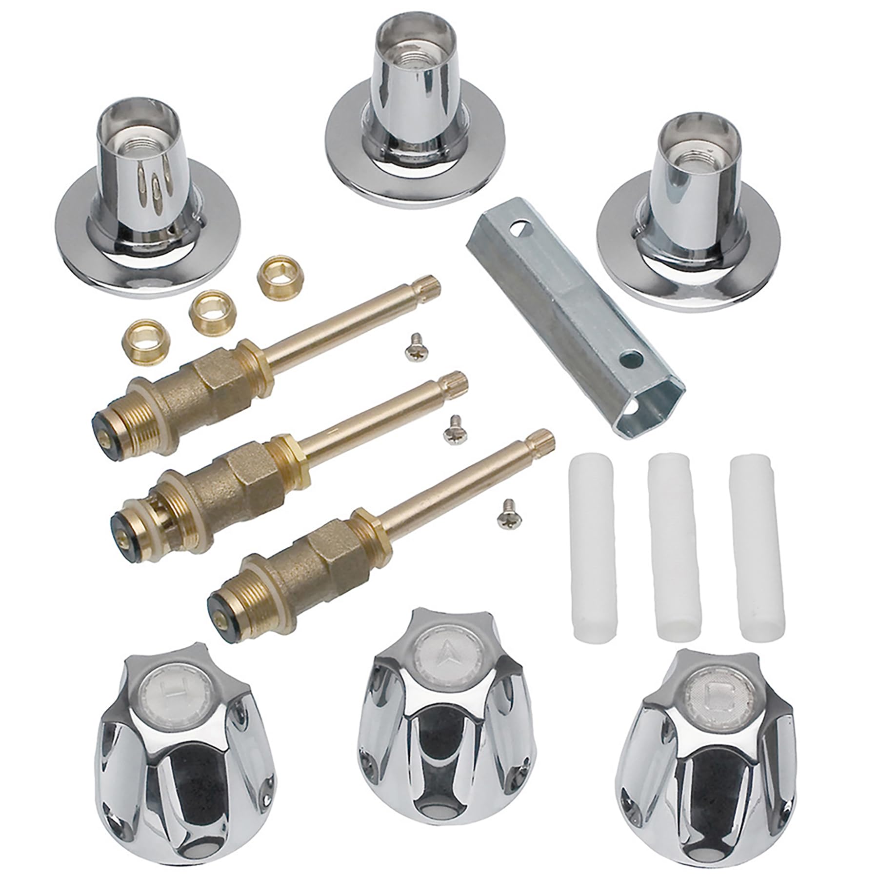 Danco Verve remodel kit chrome finish upgrades tub and shower with durable parts.