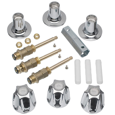 Danco Verve remodel kit chrome finish upgrades tub and shower with durable parts.