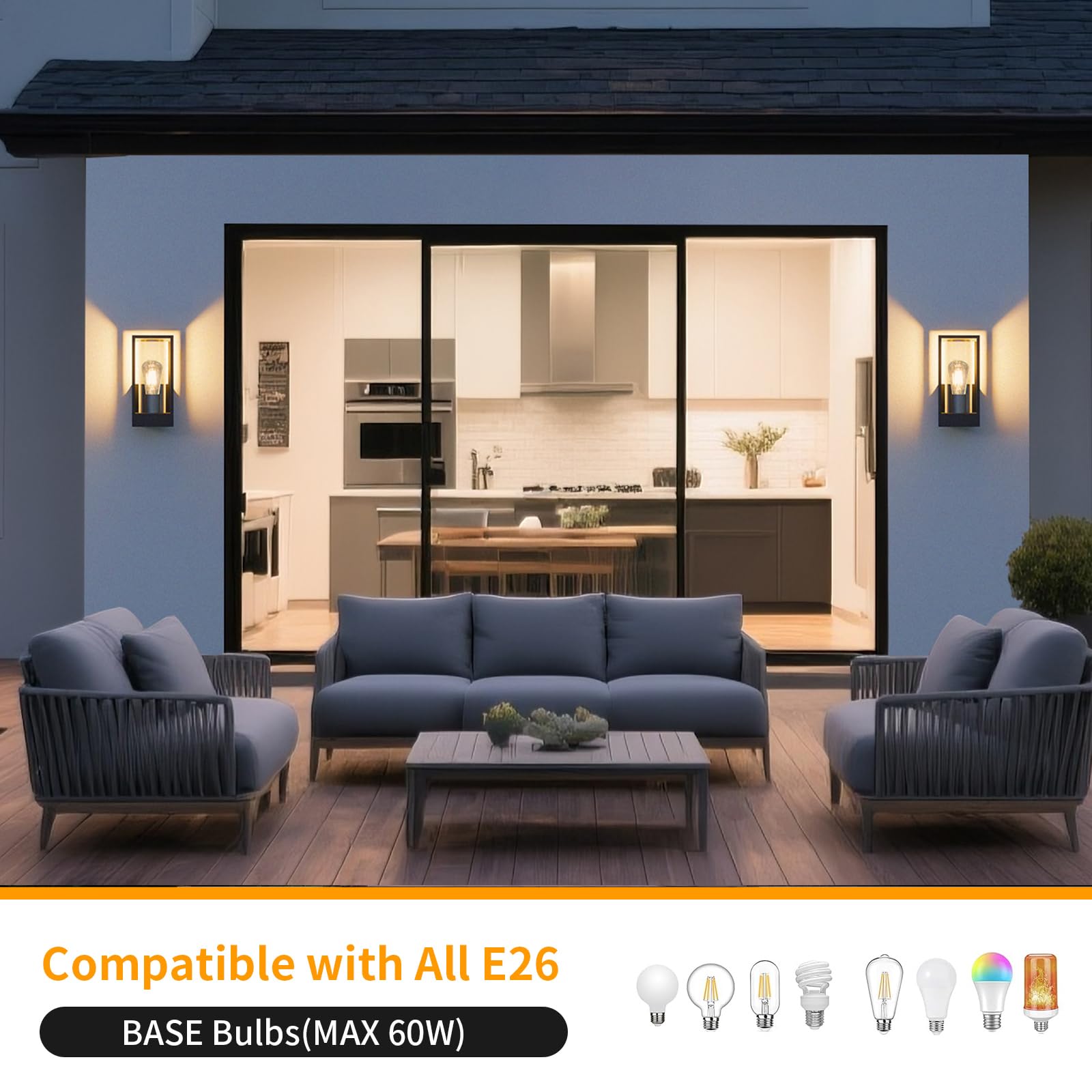 Dandray Outdoor Wall Light Entryway Illumination captures a welcoming glow.