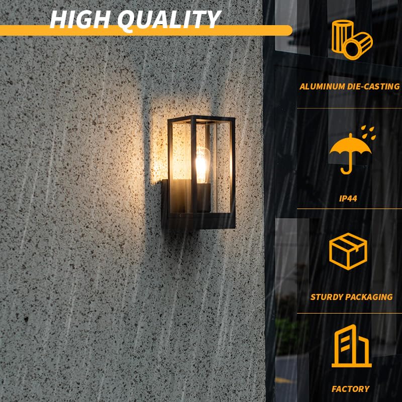 Dandray Outdoor Wall Light Preassembled Design enables quick mounting.