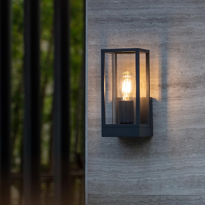 Dandray Outdoor Wall Light Rustproof Aluminum close-up highlights durable exterior.