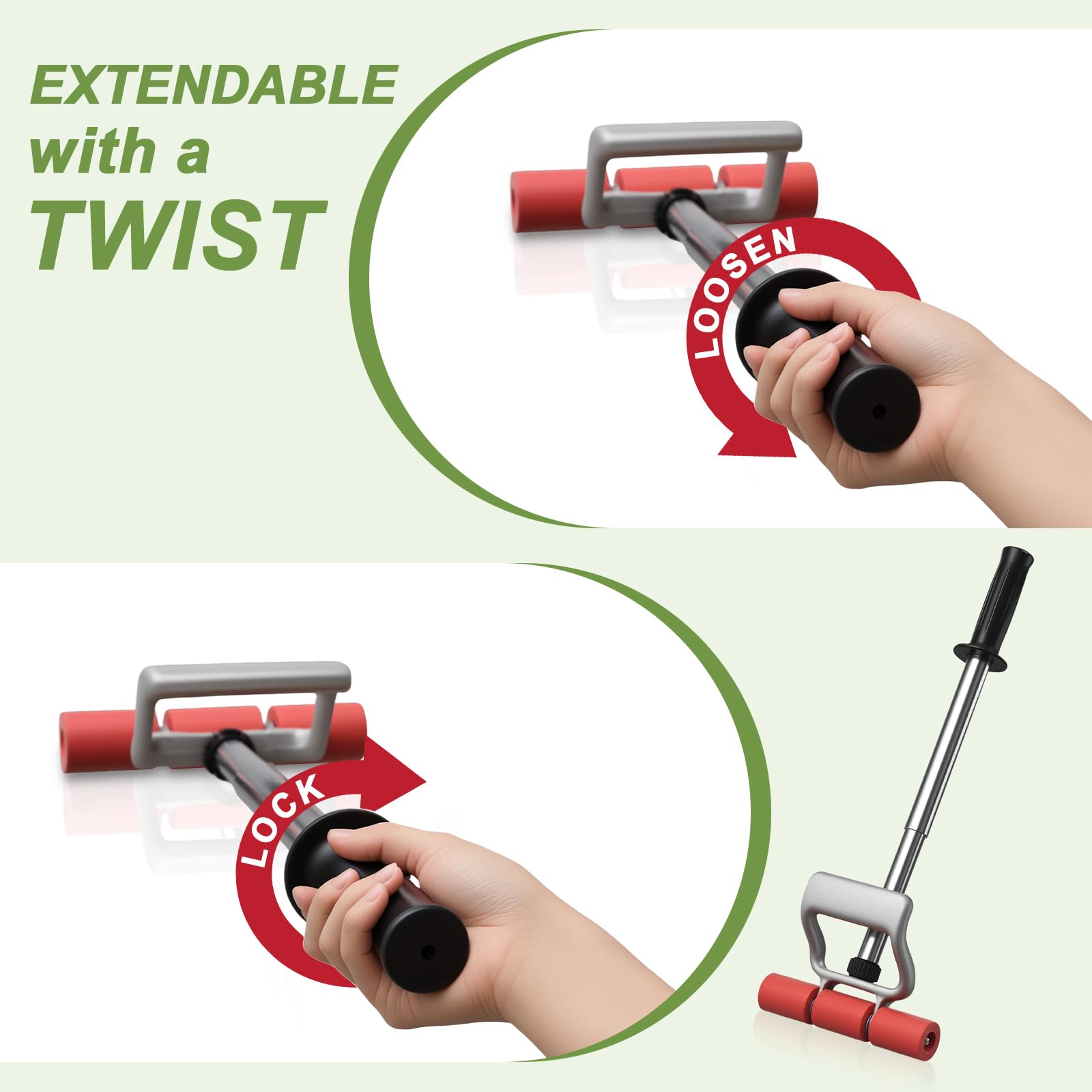 Daneried roller illustrates even pressure distribution for smooth surfaces