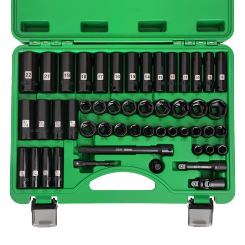 Dangkiy 3/8 inch drive socket set in durable case for portability
