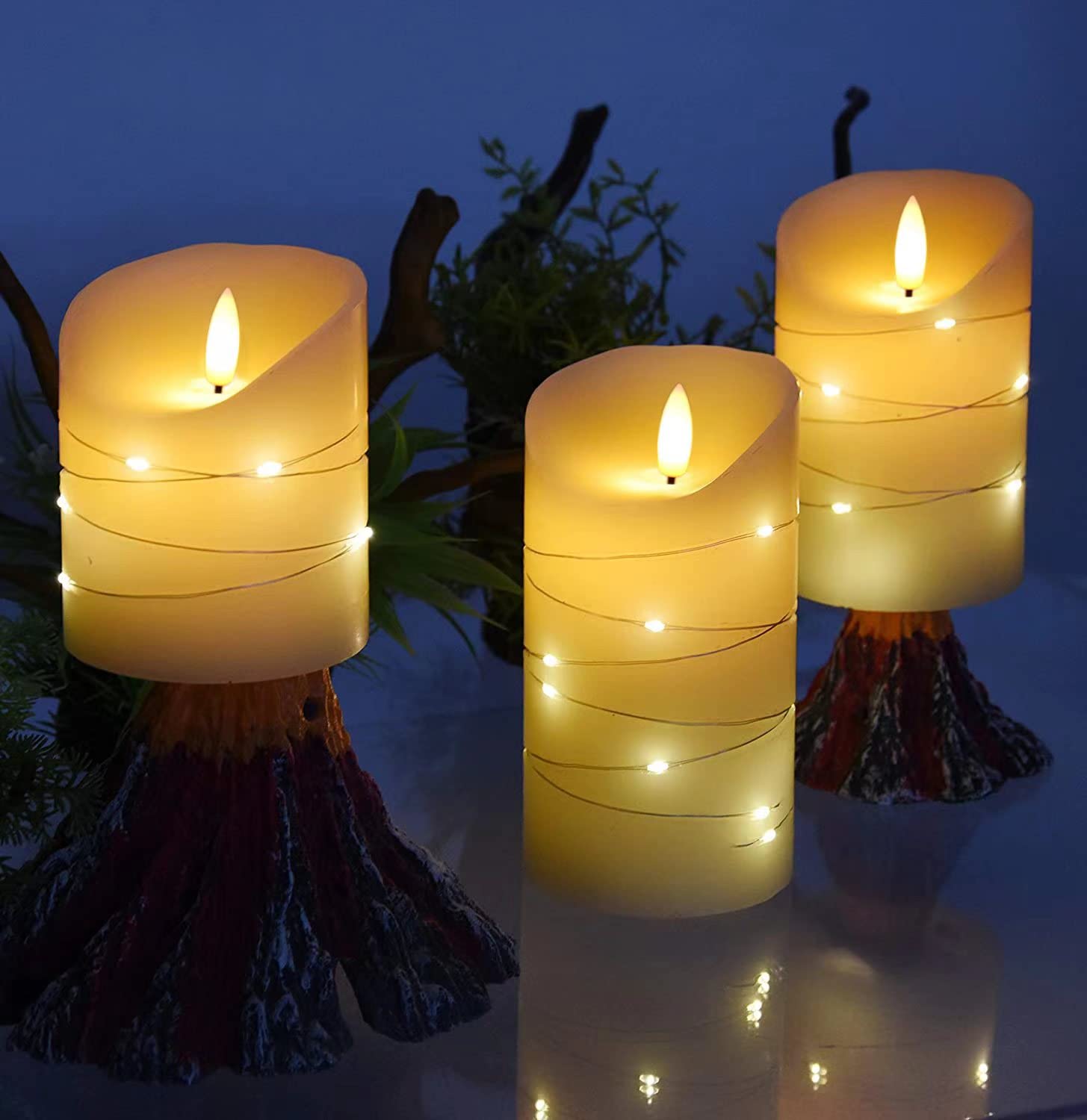 DANIP candle demonstrates dancing flame for safe, atmospheric ambiance