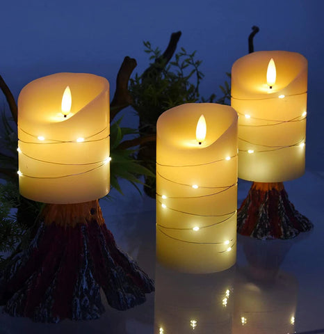 DANIP candle demonstrates dancing flame for safe, atmospheric ambiance