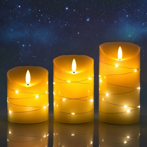 Ivory wax finish on DANIP candle for soft, natural shine