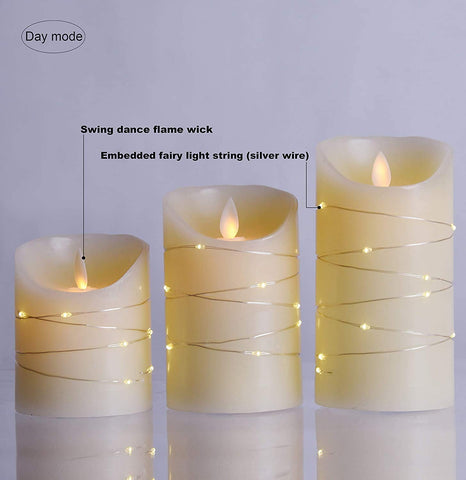 Three-tier pillar candles by DANIP for layered decor effects