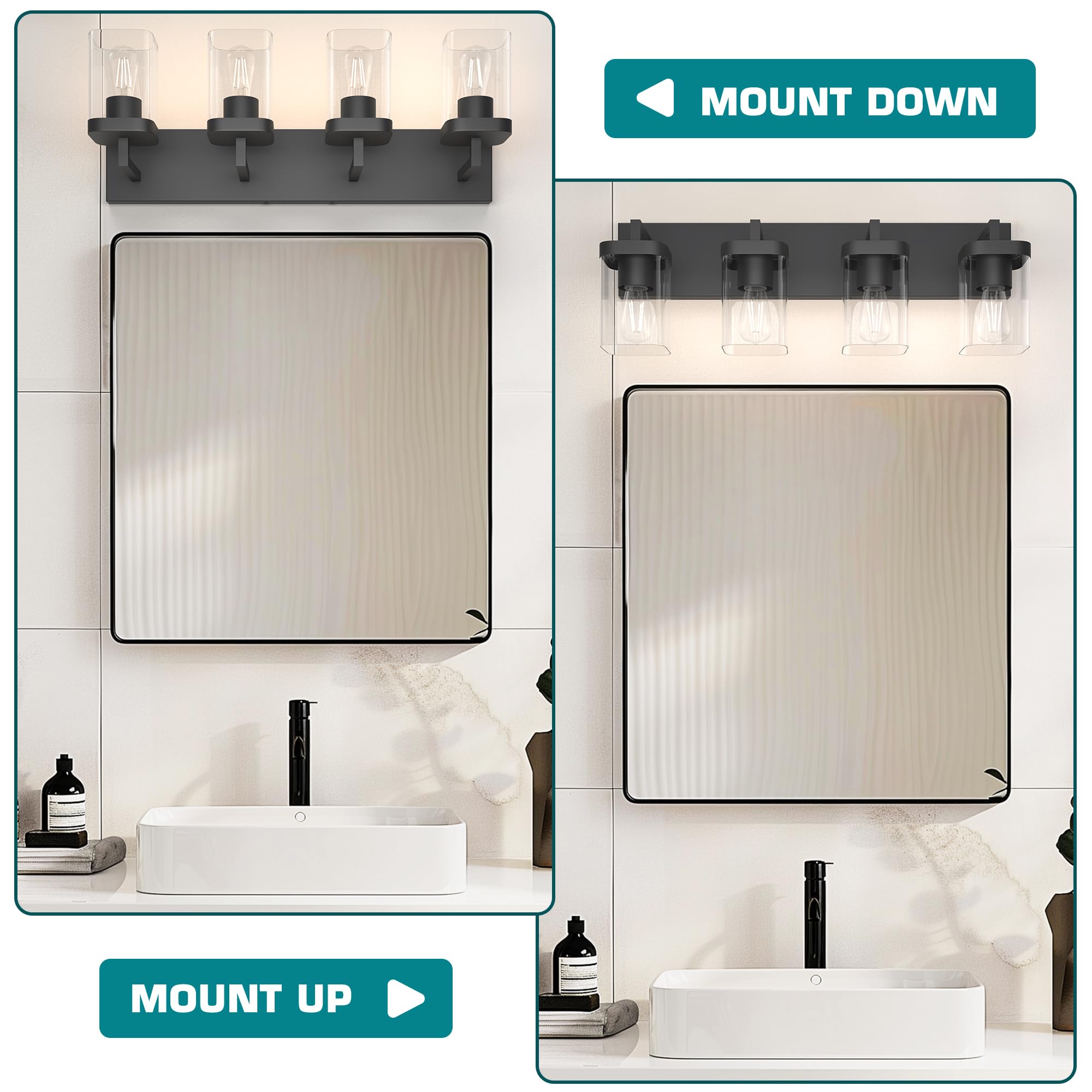 Danshinro glass lampshade provides even light in bathrooms