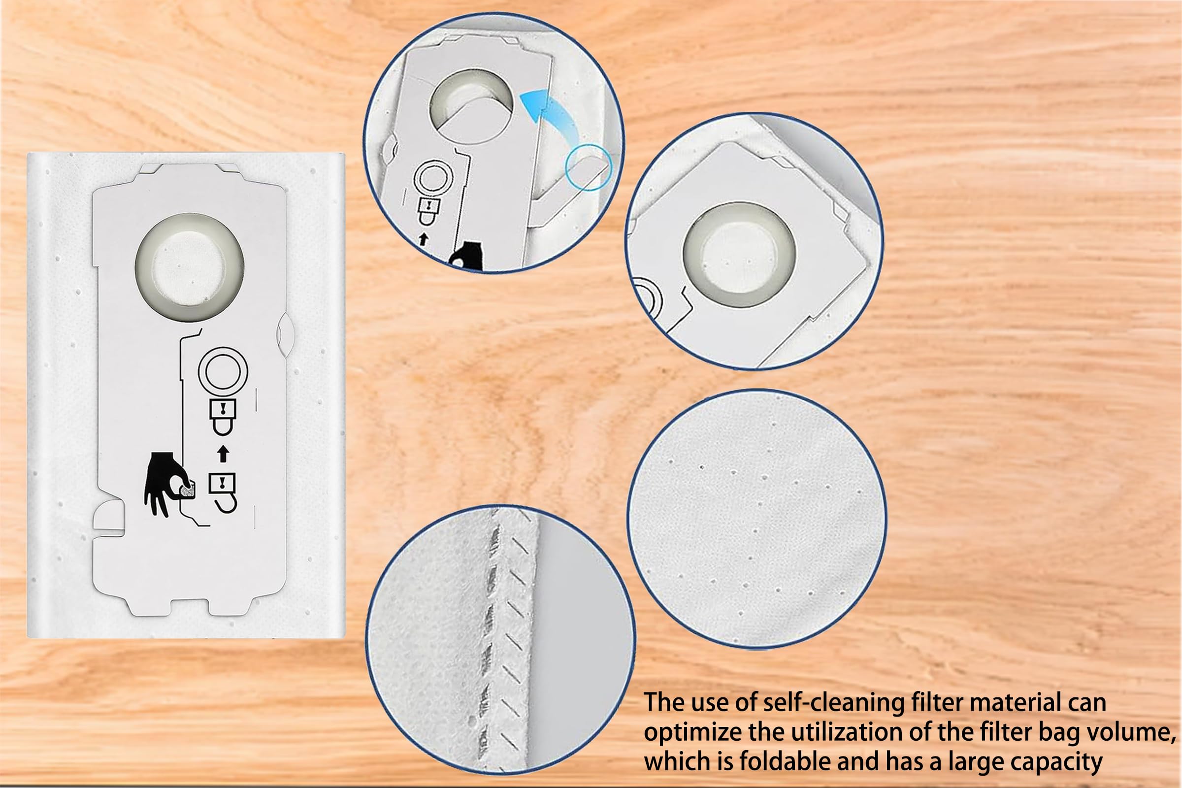 DAODEFUL CT Mini/Midi filter bags compatibility graphic showing fit across Festool models