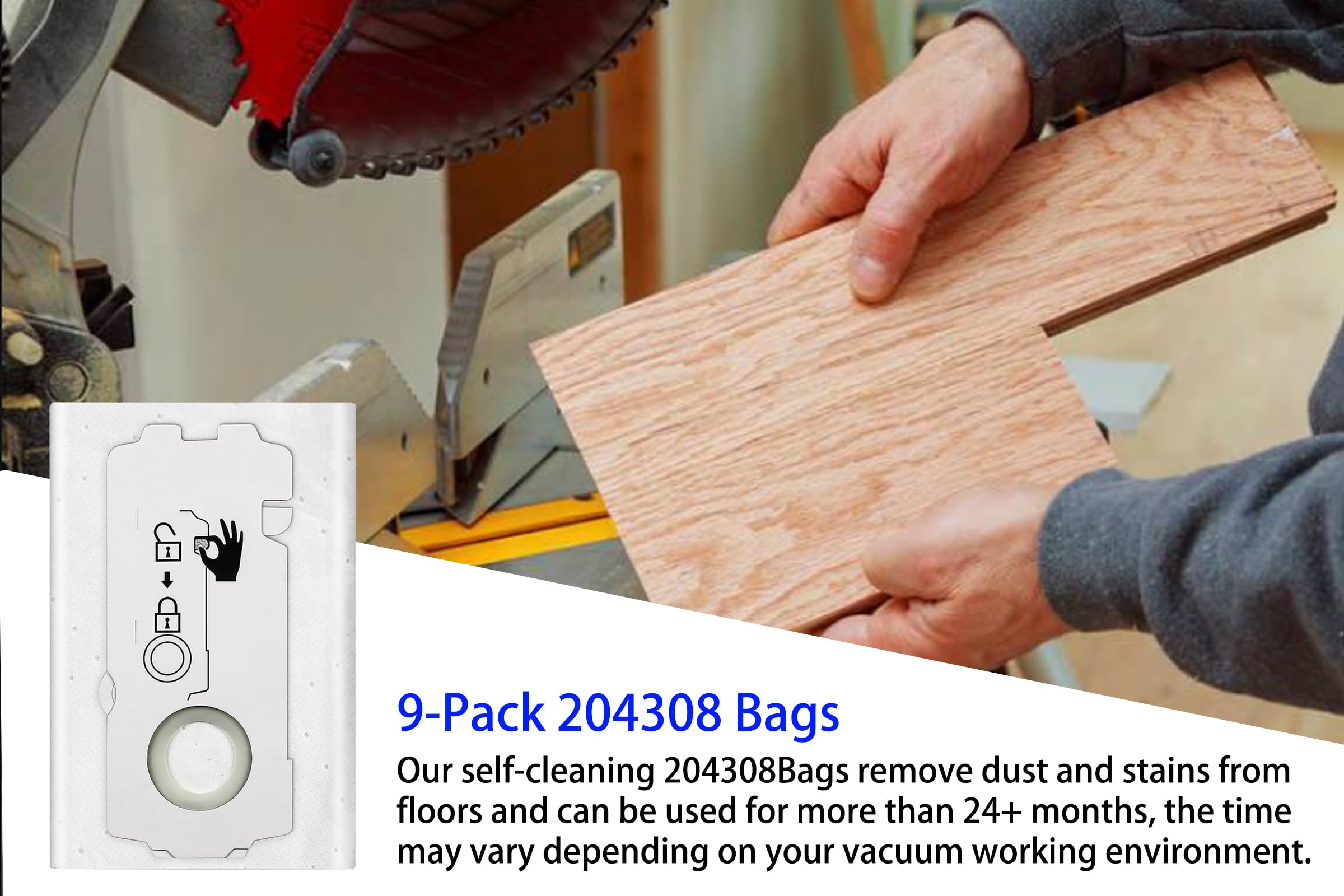 DAODEFUL CT Mini/Midi filter bags foldable design enables easy storage and bag volume