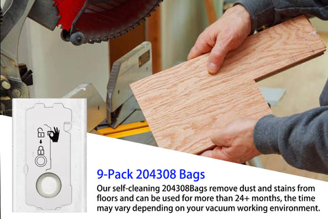 DAODEFUL CT Mini/Midi filter bags foldable design enables easy storage and bag volume