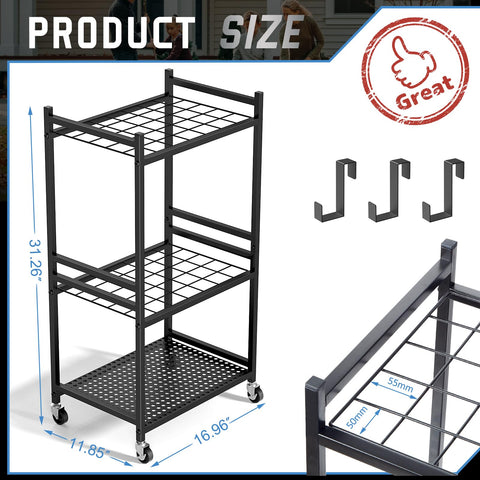 DAOUTIME four-universal-wheels with brakes simplify repositioning
