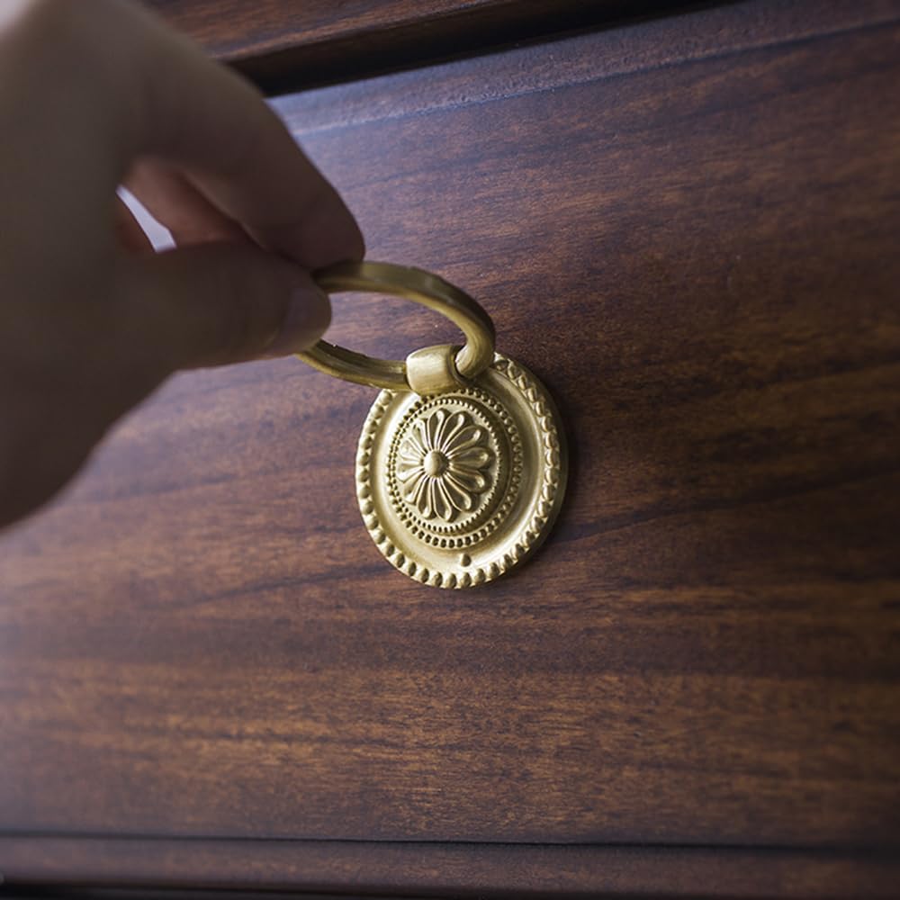 DAPANIY antique gold knobs 4-pack offer coordinated hardware for multiple drawers