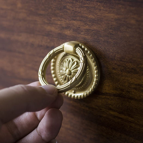 DAPANIY antique gold drawer knob enhances dresser drawers with chic style