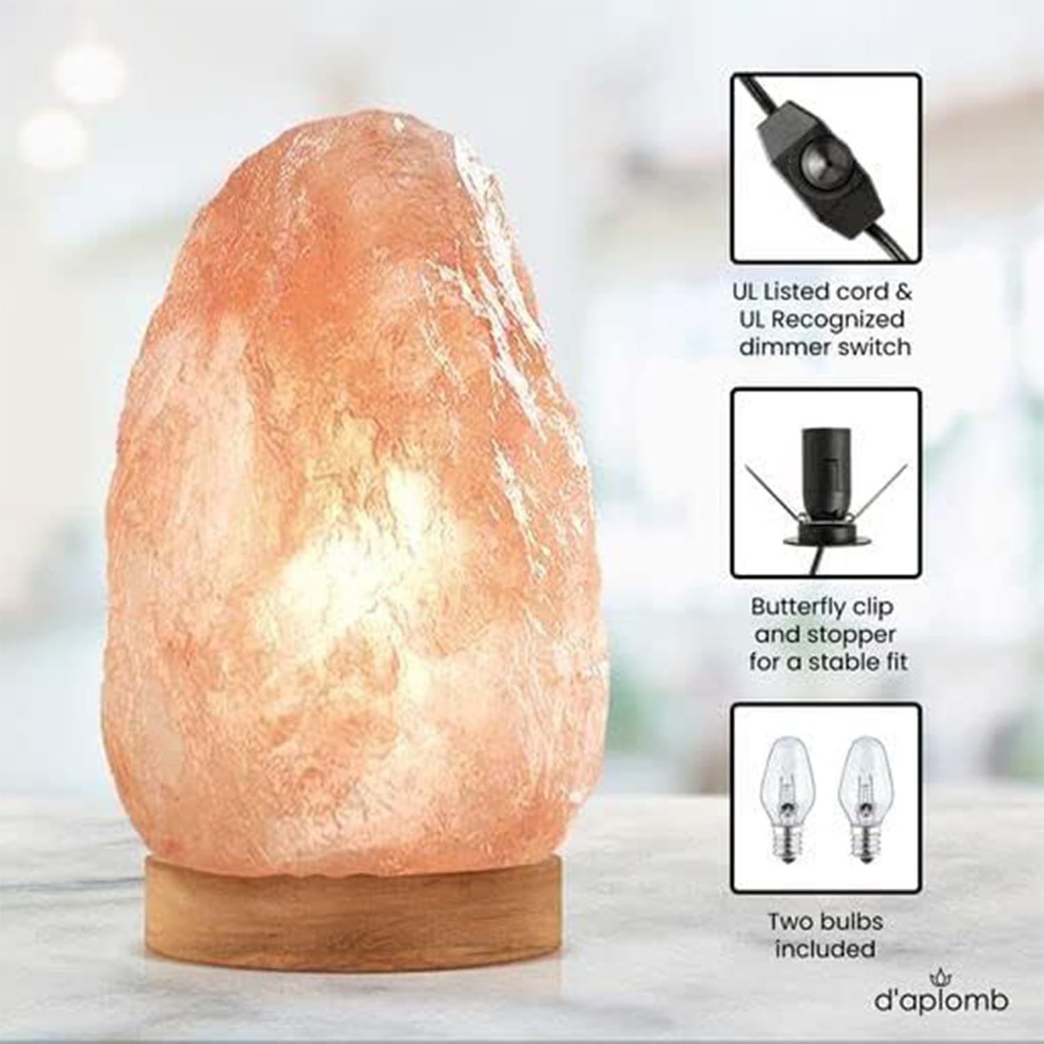 Daplomb Himalayan salt lamp gift box presentation ready for gifting.
