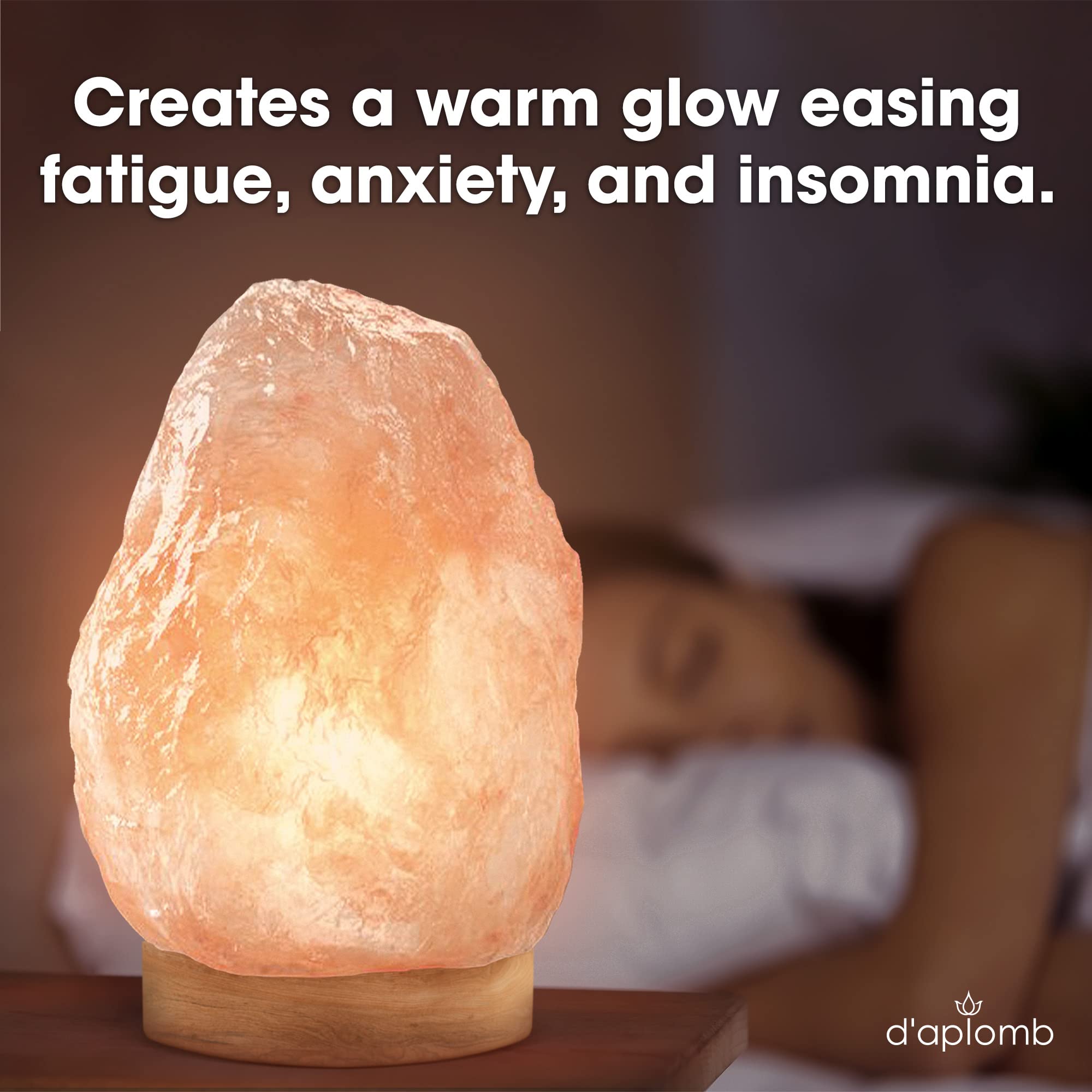 Approximately 7 pounds of natural salt provides a sturdy, eye-catching focal point.