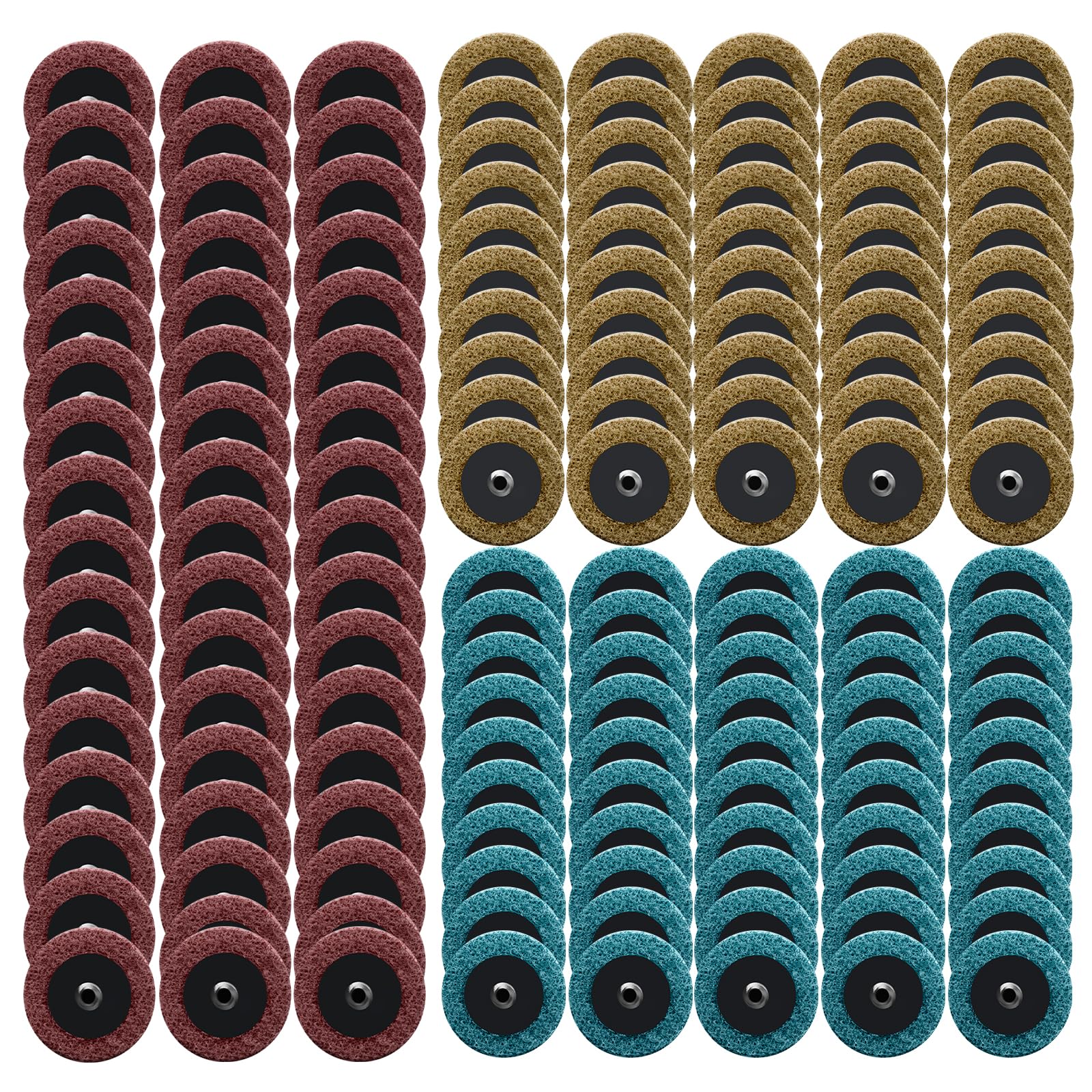 Dapuri 150-pcs surface-conditioning discs package for versatile grinding and finishing