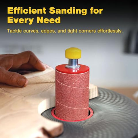Dark Stone reinforced sleeve resists tearing for longer sanding sessions.