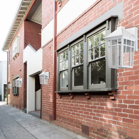 Darkaway doorway lighting creates safe, inviting outdoor ambience