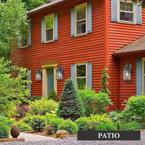 Darkaway front-door porch lighting enhances entryway visibility and appeal.