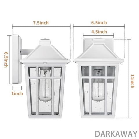 Darkaway porch and yard wall light ideal for entryways and garages